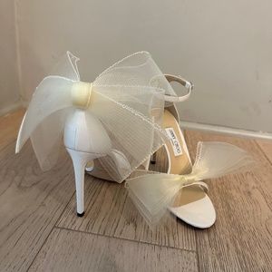 Jimmy Choo Aveline Bow Ankle Strap Sandal (Women)